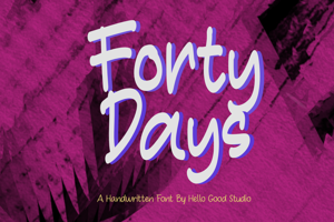 Related font Forty Days