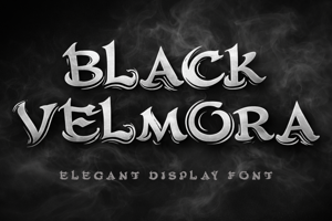 Related font Black Velmora
