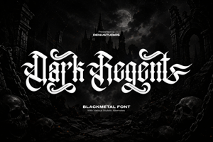 Related font Dark Regent