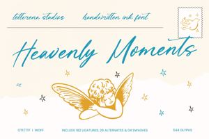Related font Heavenly Moments VERSION
