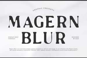 Related font Magern Blur