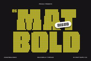 Related font CS Matbold Disco
