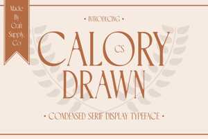 Related font CS Calory Drawn