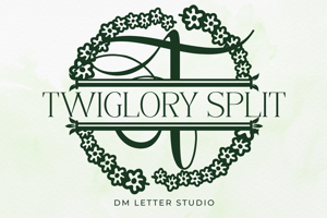 Related font Twiglory Split