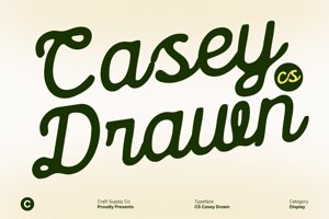 Related font CS Casey Drawn