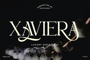 Related font Xaviera DEMO
