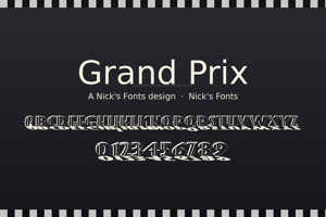 Related font Grand Prix