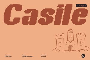 Related font Casile Pixel
