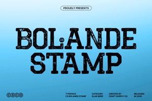 Related font CS Bolande Stamp