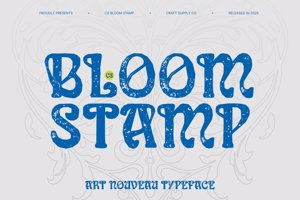 Related font CS Bloom Stamp