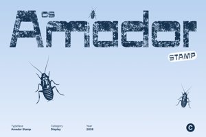 Related font CS Amador Stamp