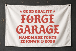 Related font Forge Garage Sans