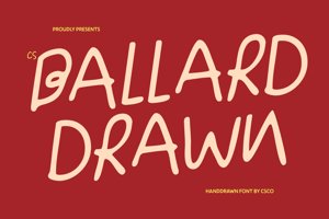 Related font CS Ballard Drawn