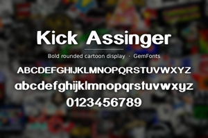 Related font Kick Assinger