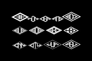 ABC - Width - Diamond - Monogram
