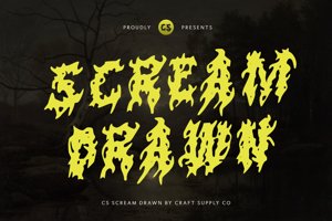 Related font CS Scream Drawn