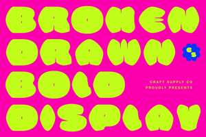 Related font CS Broken Drawn