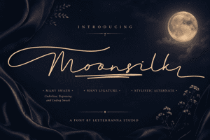 Related font Moonsilk