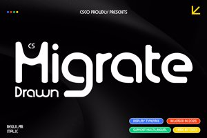 Related font CS Migrate Drawn