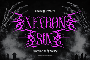 Related font Nevron Sin