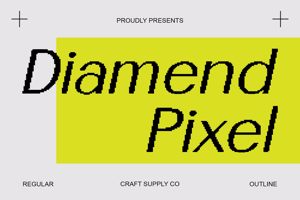 Related font Diamend Pixel