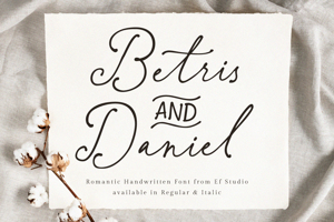 Related font Betris & Daniel