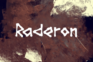 Related font Raderon