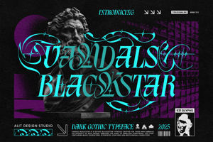 Related font Vandals Blackstar