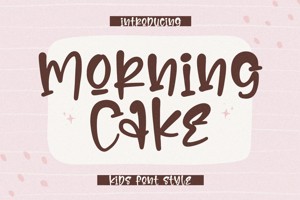 Related font Morning Cake
