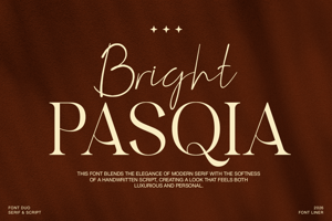 Related font Bright Pasqia