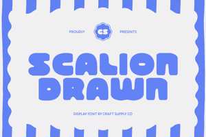Related font CS Scalion Drawn