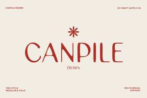 Related font Canpile Drawn