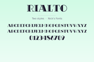 Related font Rialto