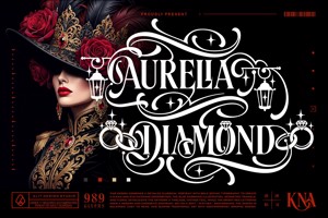 Related font Aurelia Diamond