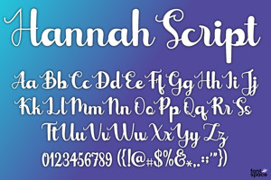 Hannah Script + Ornament