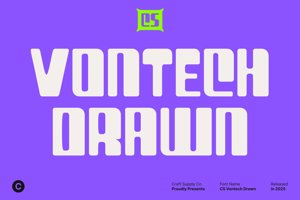 Related font CS Vontech Drawn