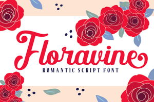 Related font Floravine Romantic
