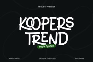 Related font KOOPERS TREND