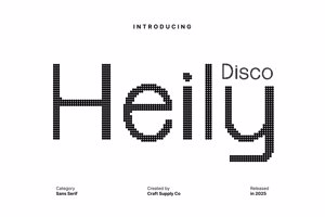 Related font Heily Disco