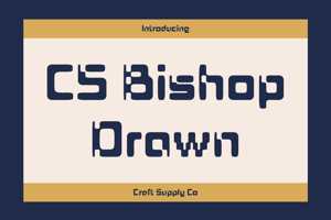 Related font CS Bishop Drawn