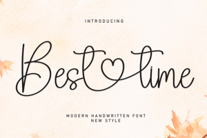 Related font Best Time