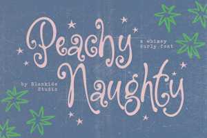 Related font Peachy Naughty