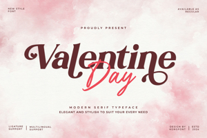 Related font Valentine Day