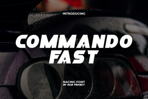 Related font Commando Fast