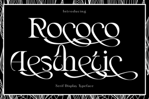 Related font Rococo Aesthetic
