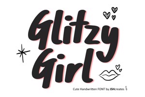 Related font Glitzy Girl