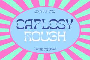 Related font Caplosy Rough
