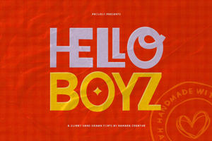 Related font Hello Boyz