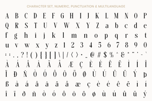 Related font Savera Editorial DEMO