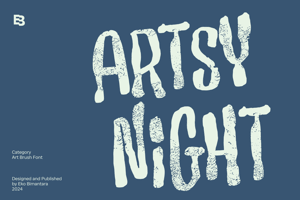 Related font Artsy Night